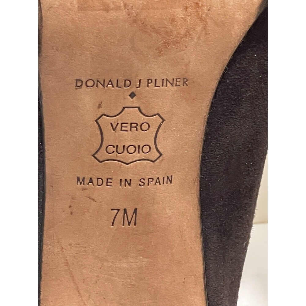Donald J. Pliner TRIST2-LL M070 Bronze Metallic Lizzard Heeled Mule Size 7M EUC - Picture 13 of 14